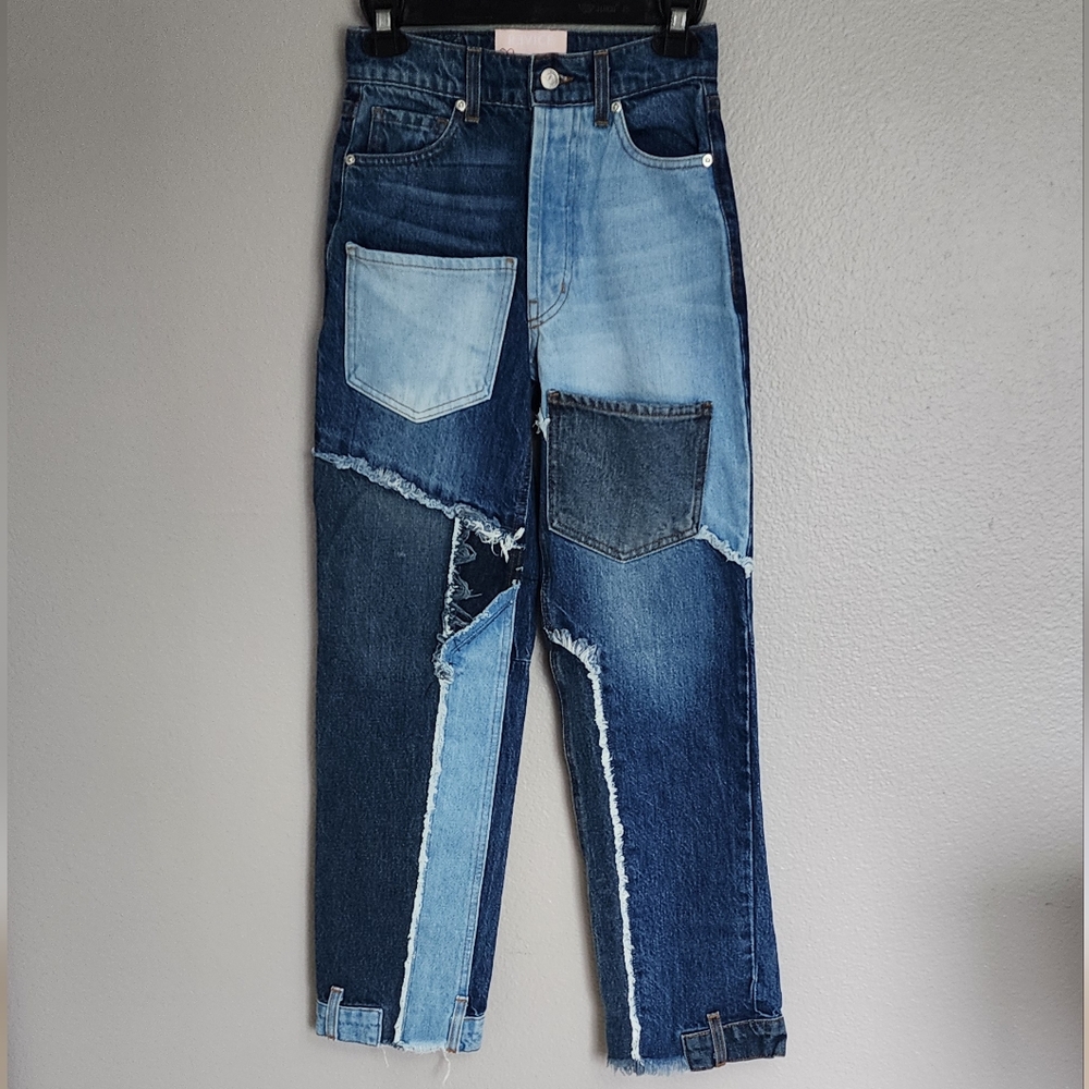 Revice Matchmaker Patchwork Love at First Sight Denim Jeans/Size 23